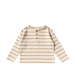 Stripe Terry | Relaxed Granddad Longsleeve | Multicolor