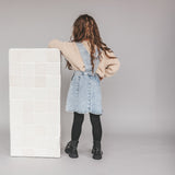 Stretch Denim | Scallop Salopette Dress | Sky Blue