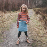 Quilted Denim | Skirt | Quilted Denim