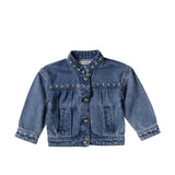 Ethnic Flower | Denim Jacket | Medium Blue