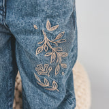 Enthic Flower | Wide Leg Jeans | Medium Blue