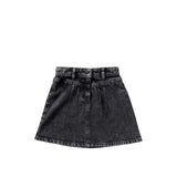 Stretch Denim | Glitter Skirt | Acid Grey
