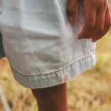 Chambray | Relaxed Shorts | Sunlit Blue