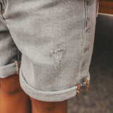 Grey Denim | Regular Shorts | Denim Grey