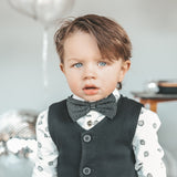 Bow tie | Sparkle Rib | Black