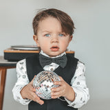 Bow tie | Sparkle Rib | Black