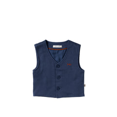 Stagger | Boxy Gilet | Insignia Blue