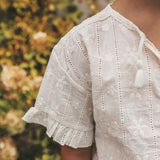 Schiffly | Summer Blouse | Antique White