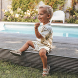 Cool Turtle | Relaxed Shorts | Antique White