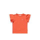 Single Jersey | Ruffle Shirt | Coral