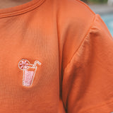 Single Jersey | Ruffle Shirt | Coral