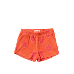Flower Terry | Shorts | Coral