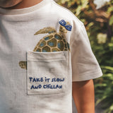 Take It Slow | Oversized Tee | Antique White