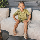 Wave | Loose Shirt | Iguana