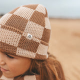 Check | Knitted Hat | Ginger Snap