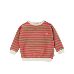 Stripe French Knit | Sweater | Mosstone