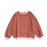 Stripe French Knit | Sweater Mom | Mosstone