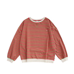 Stripe French Knit | Sweater Mom | Mosstone