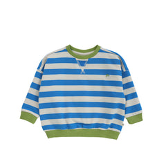 Stripe French Knit | Sweater | French Blue