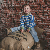 Stripe French Knit | Sweater | French Blue