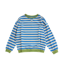 Stripe French Knit | Sweater Mom | French Blue