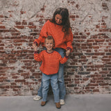 Stripe French Knit | Sweater | Beetroot Purple