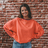 Stripe French Knit | Sweater Mom | Beetroot Purple