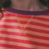 Stripe French Knit | Sweater Mom | Beetroot Purple