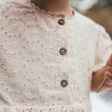 Schiffly | Puff Sleeve Dress | Ecru