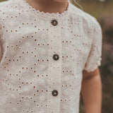 Schiffly | Puff Sleeve Blouse | Ecru