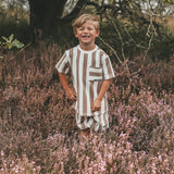 Bold Stripes | Oversized Tee | Stucco
