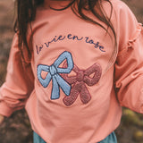 La Vie | Ruffle Sleeve Sweater | Brandied Apricot