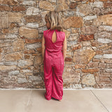 Crinkle | Cut Out Jumpsuit | Sorbet
