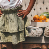 Broderie | Ruffle Skirt | Sage