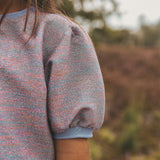 Glitter | Puff Sleeve Top | Grape Juice