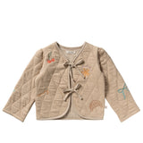 Quilted Jersey | Embroidered Jacket | Dune