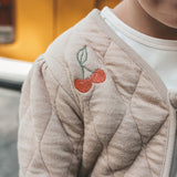 Quilted Jersey | Embroidered Jacket | Dune