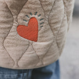 Quilted Jersey | Embroidered Jacket | Dune