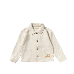 Melange | Overshirt | White Swan