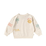 Sun Waves | Oversized Sweater | White Swan