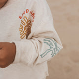 Sun Waves | Oversized Sweater | White Swan