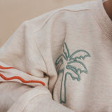 Sun Waves | Oversized Sweater | White Swan