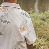 Shark Fish | Loose Shirt | White Swan