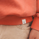 Garment Dye | Wide Sweater | Burnt Sienna