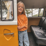 French Knit | Shortsleeve Sweater | Copper Tan