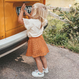 Embroidered Tule | Skirt | Gold Earth