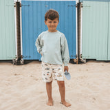 Garment Dye | Wide Sweater | Ocean