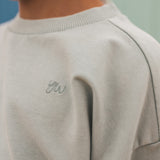 Garment Dye | Wide Sweater | Ocean