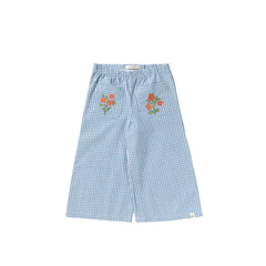 Vichy Blue | Wide Leg Pants | Allure