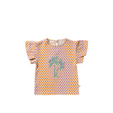 Mini Check | Ruffle Shirt | Multicolor